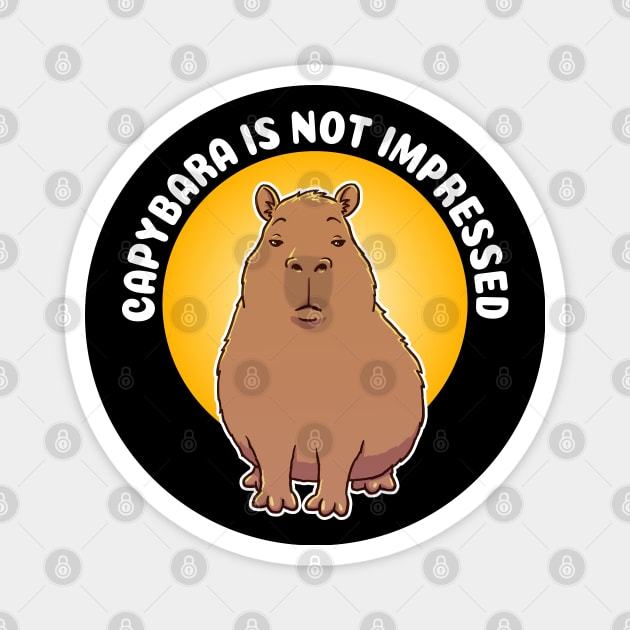 Cute Capybara is not impressed Magnet by capydays